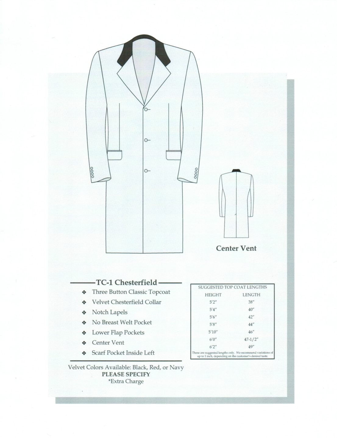 Topcoats Made to Measure Clothiers